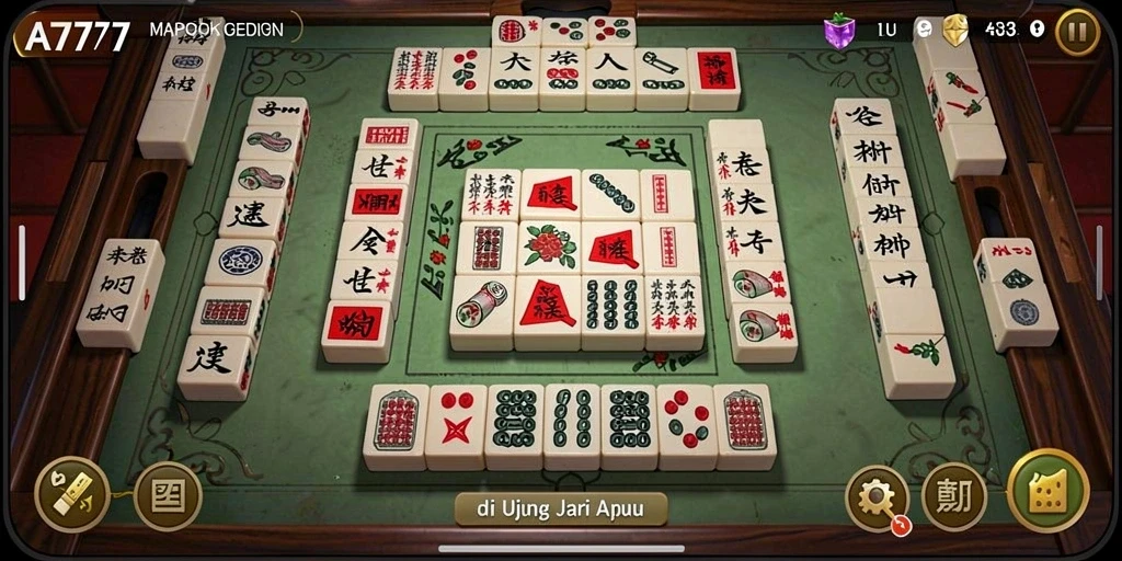 Tampilan gameplay A7777 menampilkan keseruan permainan Mahjong.