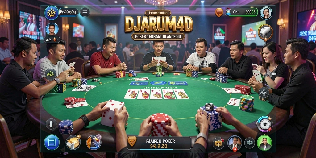 Screenshot DJARUM4D dengan gameplay poker yang seru.