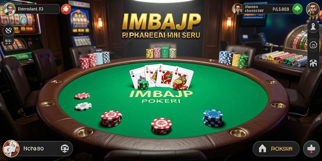 Tampilan gameplay Poker yang seru di IMBAJP.