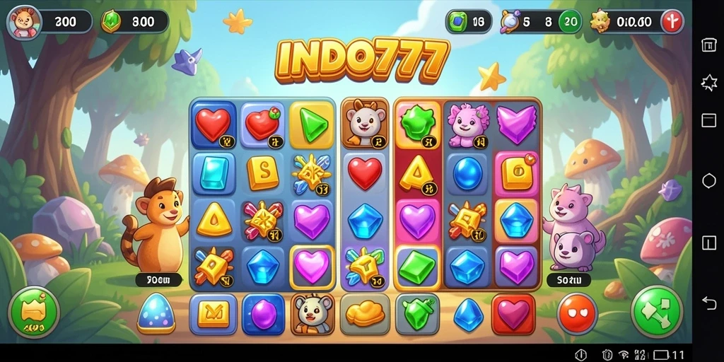 Gameplay seru mencocokkan elemen di INDO777.