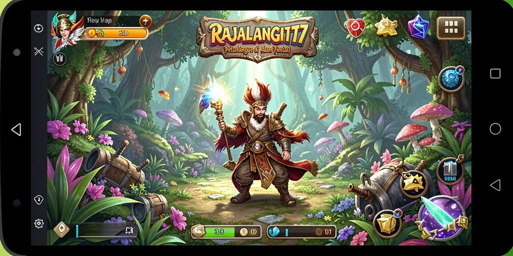 Screenshot RAJALANGIT77 menampilkan petualangan seru di dunia fantasi.