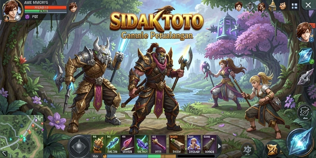Tampilan gameplay seru dalam SIDAKTOTO yang menampilkan pertarungan epik.