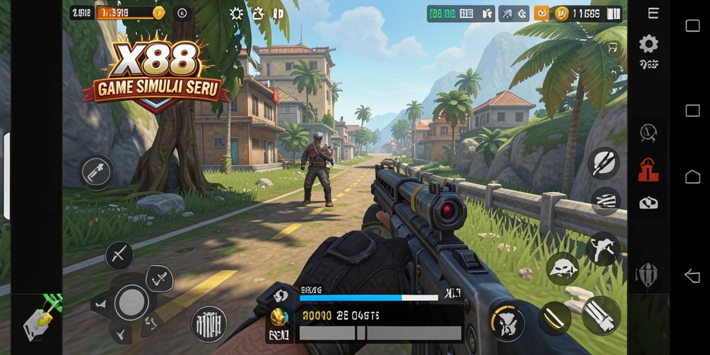 Tampilan gameplay menarik dalam simulasi kehidupan di X88.